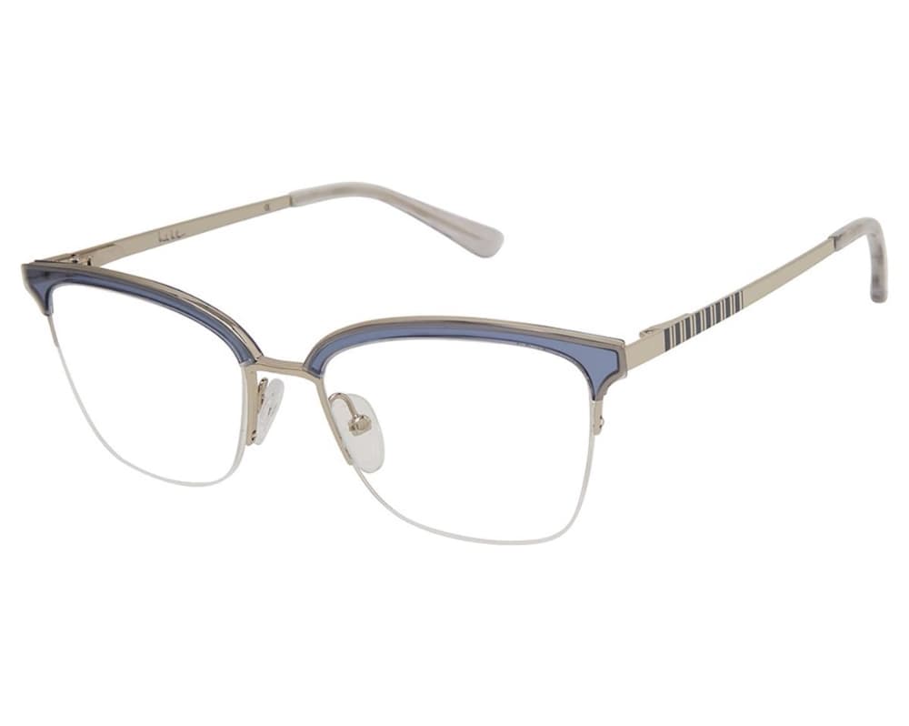 Nicole Miller Cannes 02 Eyeglasses Transparent Denim 53mm Women