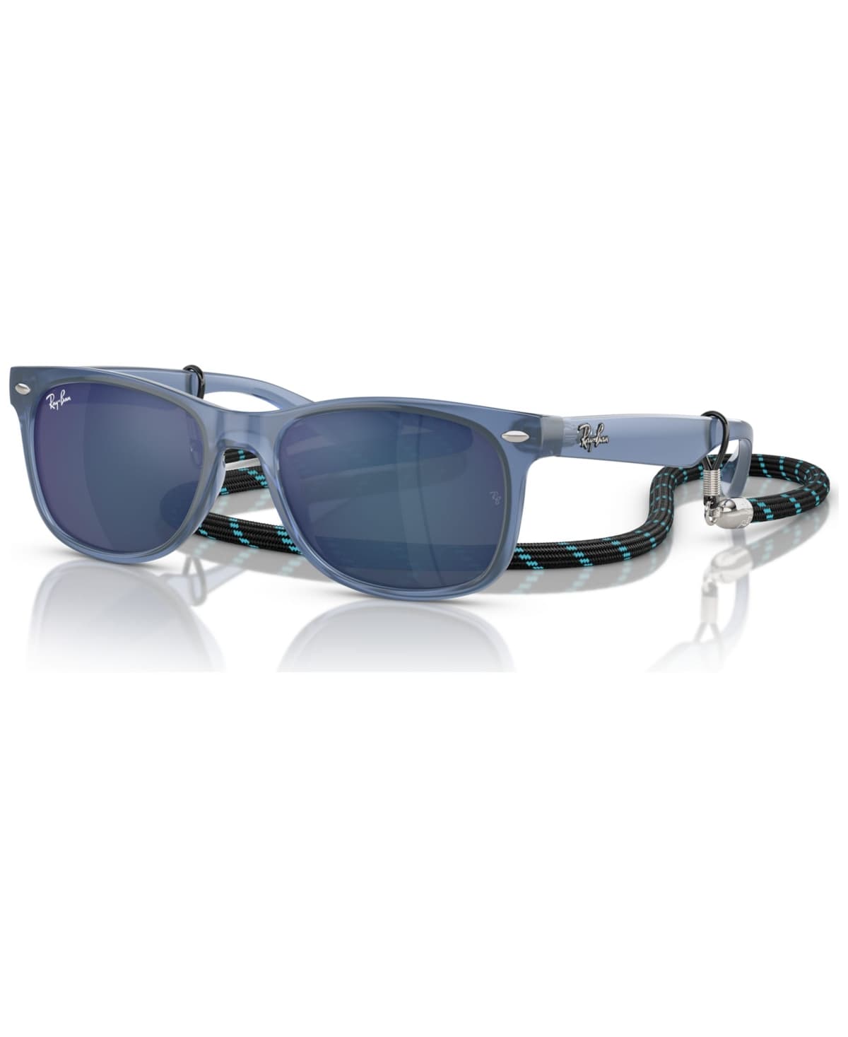 Ray-Ban RJ9052S 7148/55 RJ9052S Junior New Wayfarer Sunglasses Blue Women