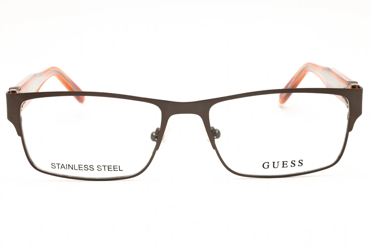 Guess GU50082 007 Eyeglasses Matte Dark Nickeltin 56mm Men 2