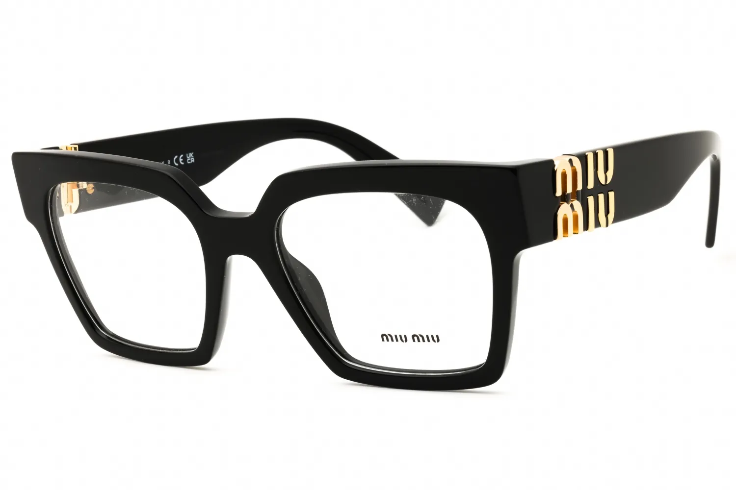Miu Miu MU 04UV 1AB1O1 Eyeglasses Black 52mm Women