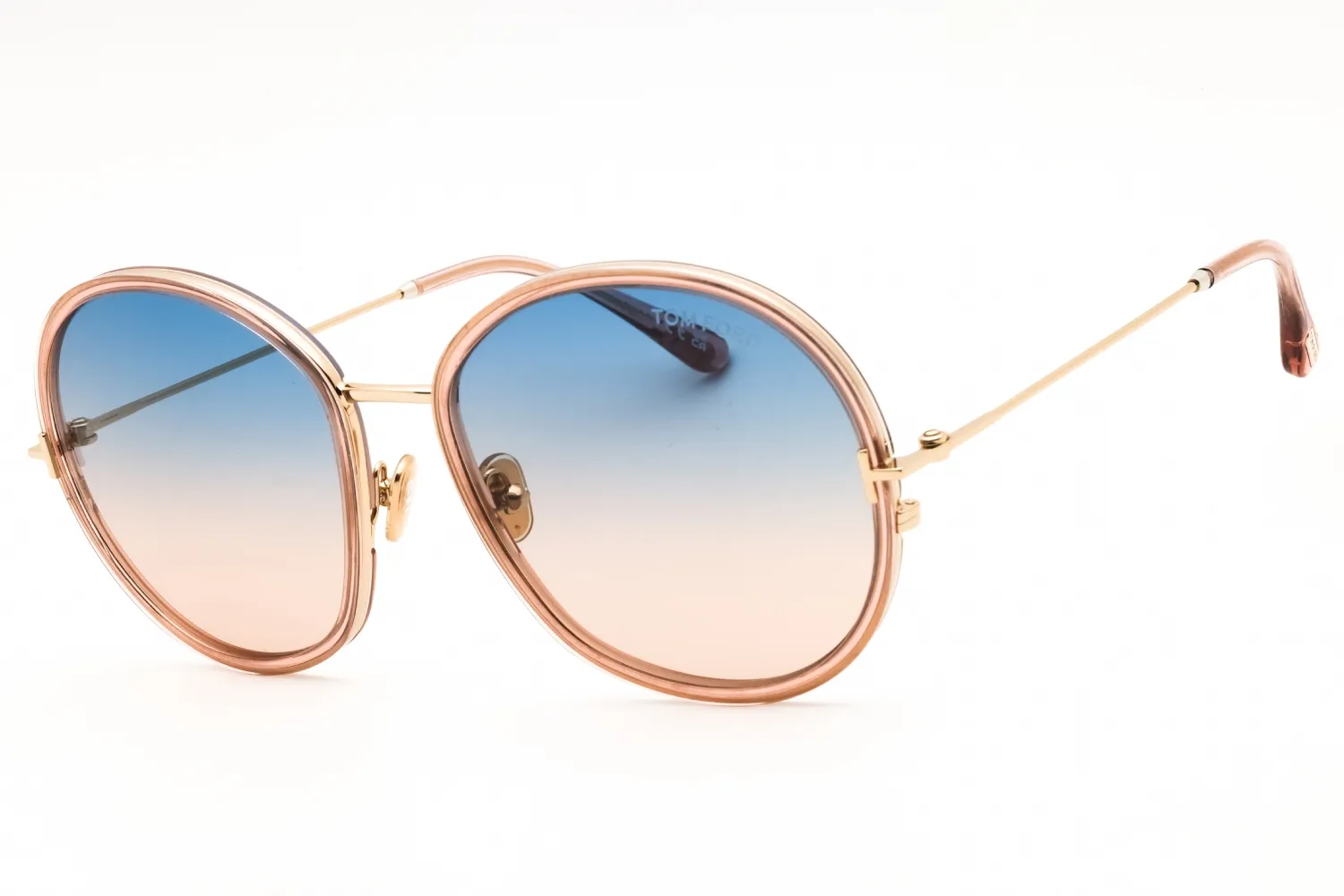 Tom Ford FT0946 72W Sunglasses Shiny Pink 58mm Women