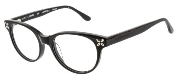 BCBGMAXAZRIA JORDANA BLACK Eyeglasses Black 48mm Women