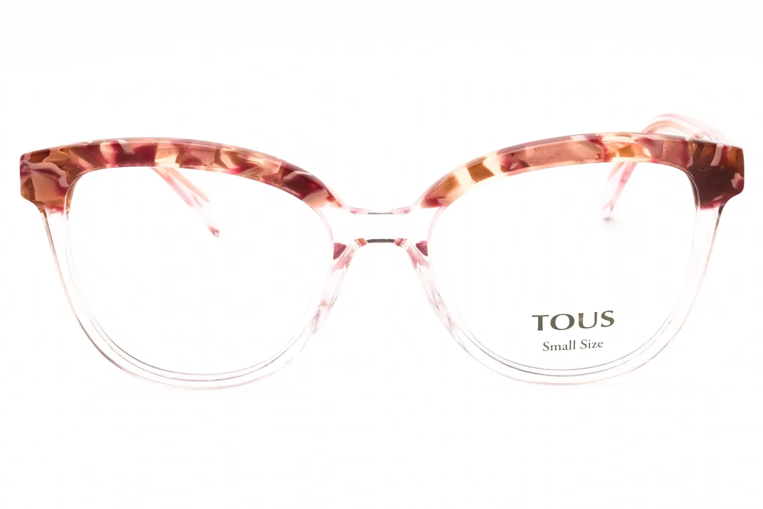Tous VTOB93V 06MH Eyeglasses Shiny Transparent Pink 50mm Women 2