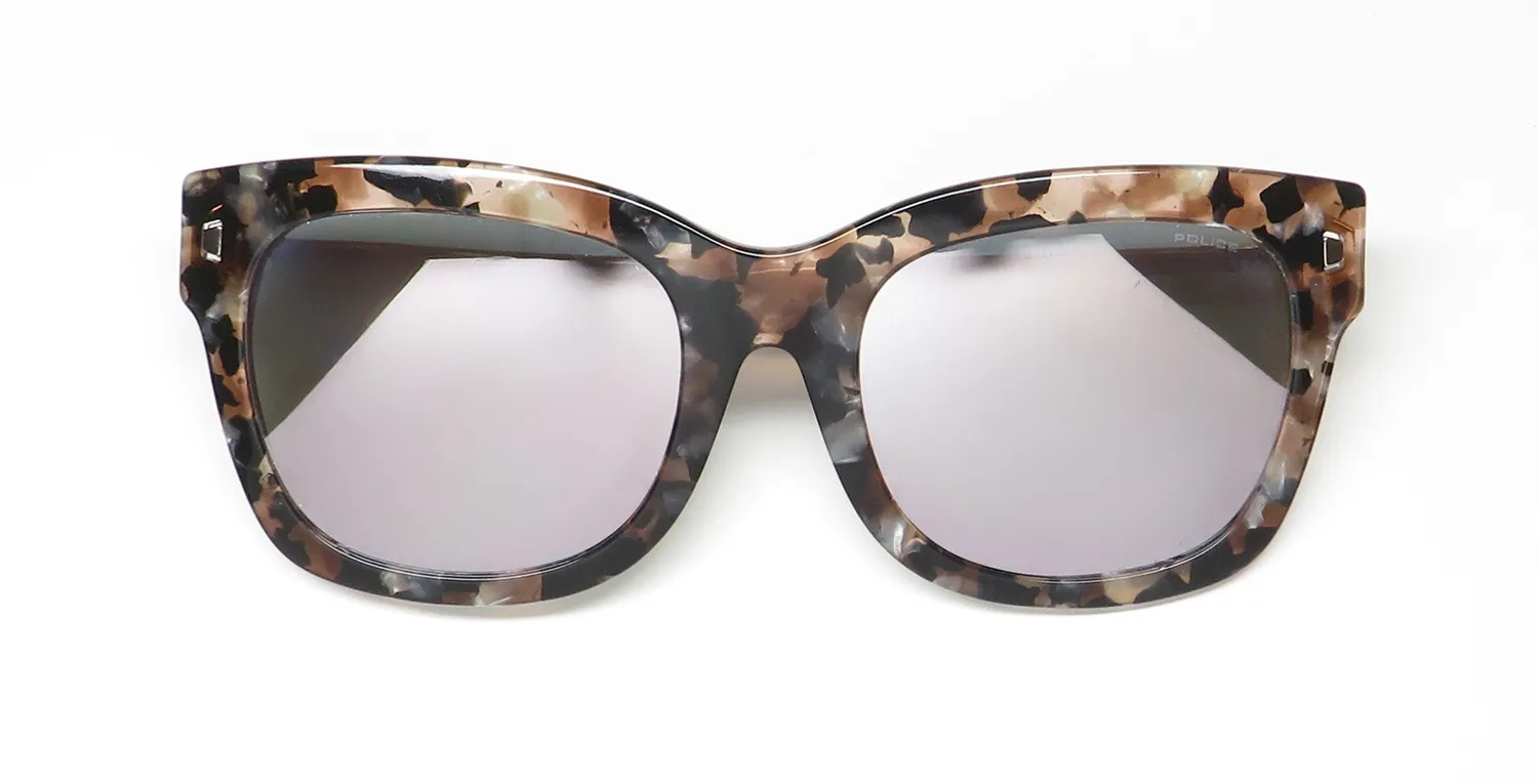 Police Spl616 agkx Sunglasses Brown Havana 53mm 2