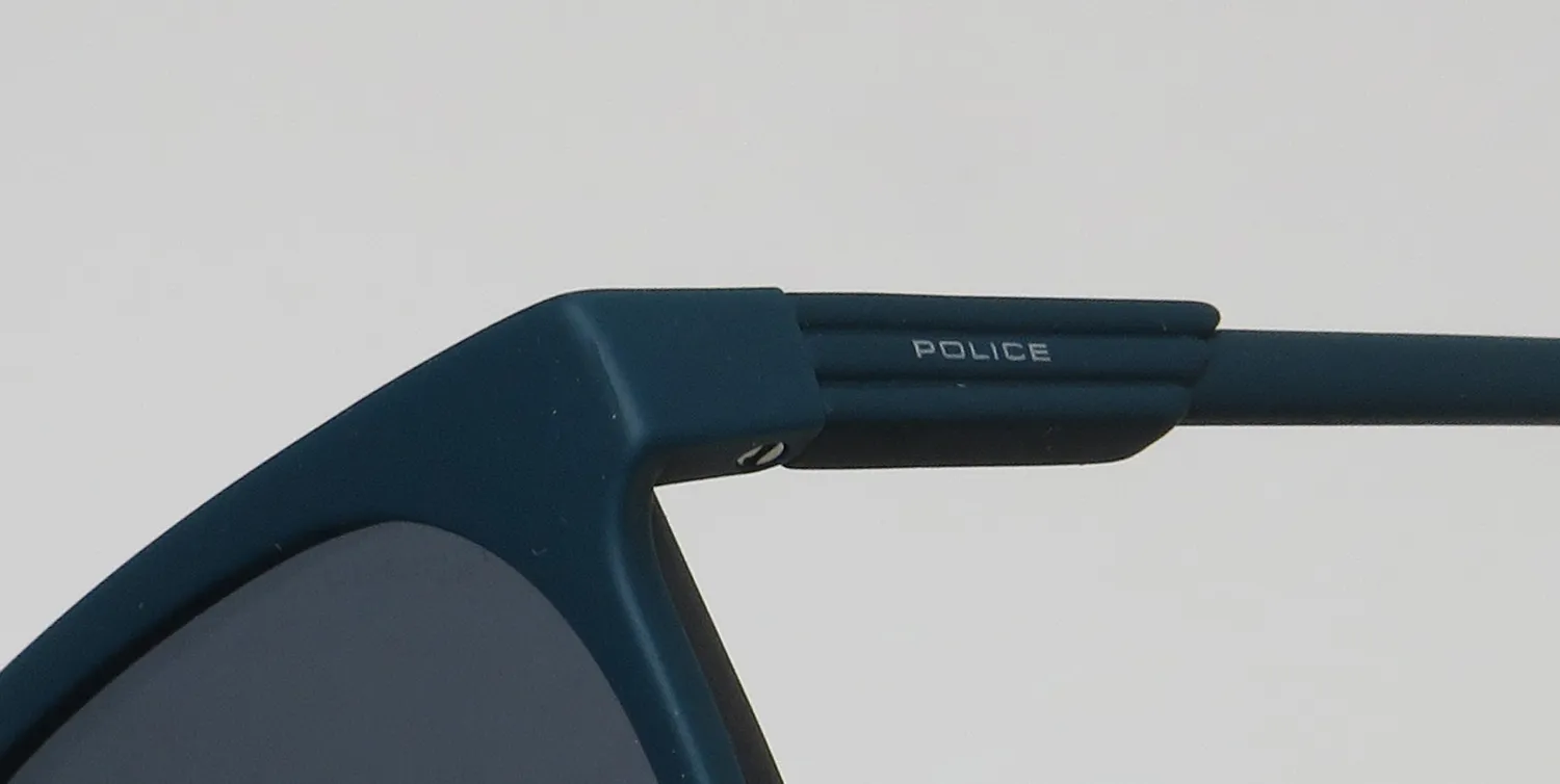 Police Spl586 7t9x Sunglasses Rubberized Petroleum Green 99mm 6
