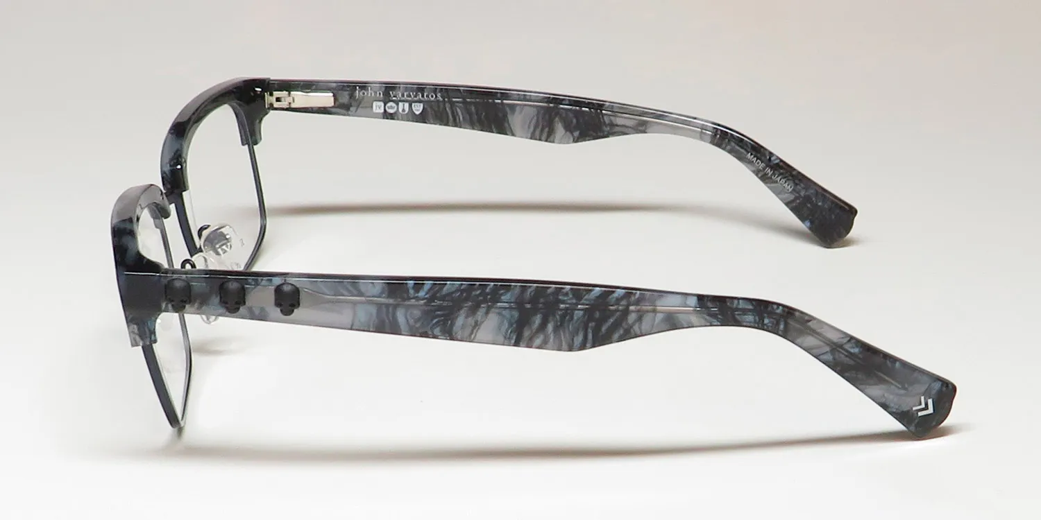 John Varvatos Vjv186 blue / navy Eyeglasses Textured Blue 54mm 4