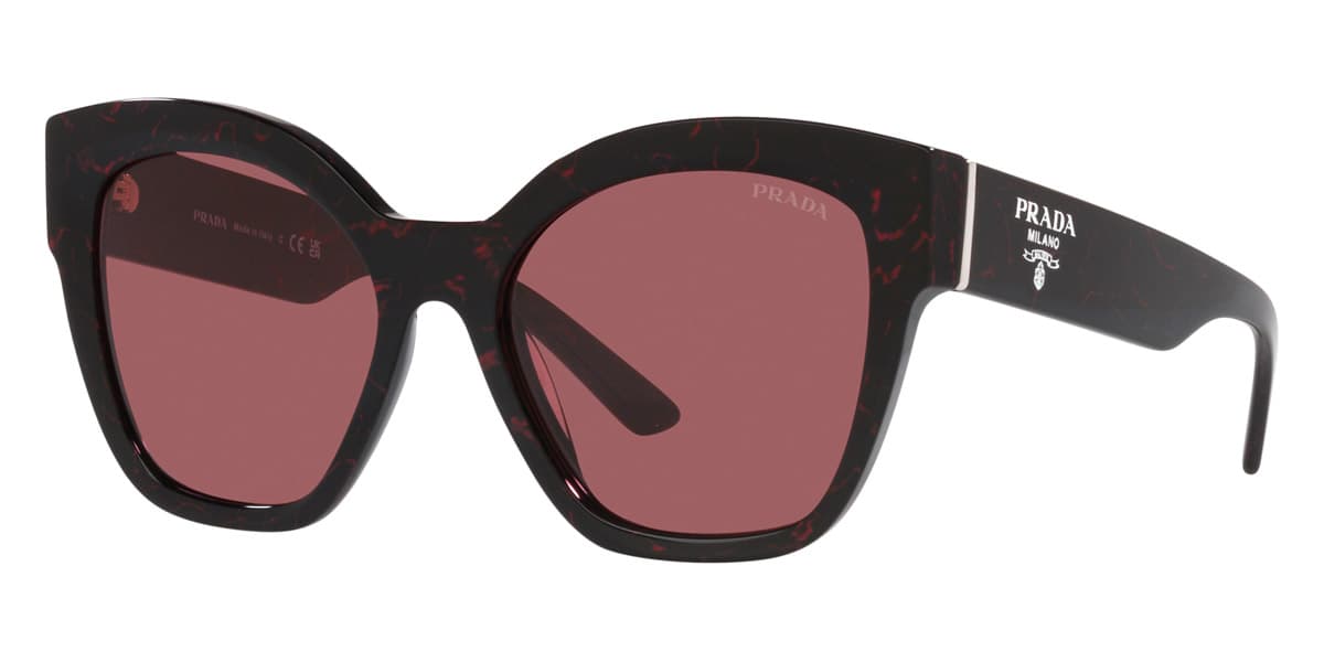 Prada SPR17Z 11F08S Sunglasses Red Marble 54mm Women