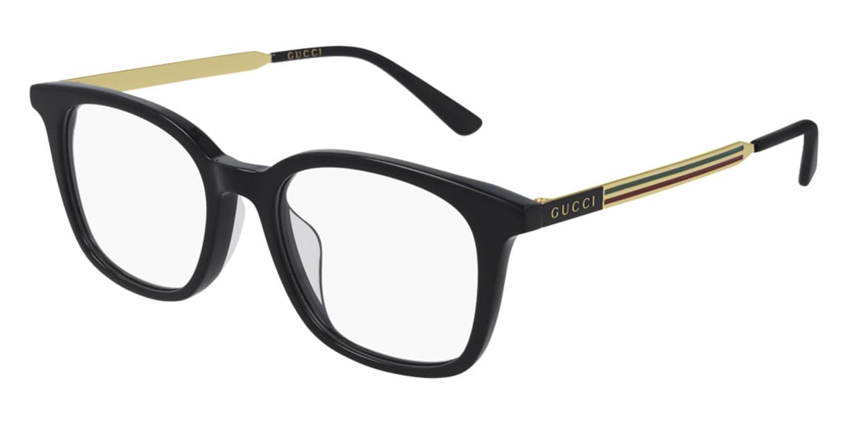 Gucci GG0831OA 001 GG0831OA Asian Fit Eyeglasses Multicolor 52mm Men