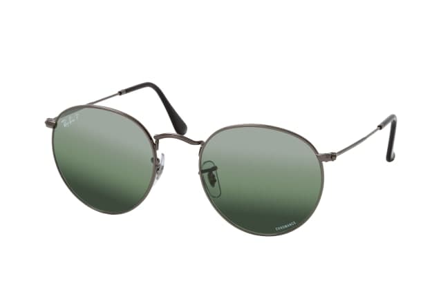 Ray-Ban CHROMANCE RB3447 ROUND METAL 004/G4 RB3447 Sunglasses Gray 145mm Men