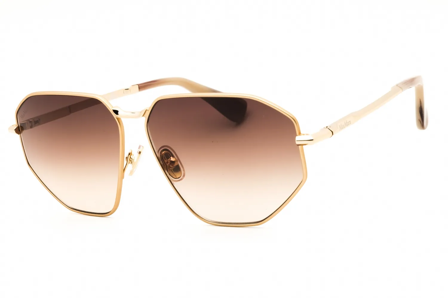 Max Mara MM0143 32F Sunglasses Gold 59mm Women
