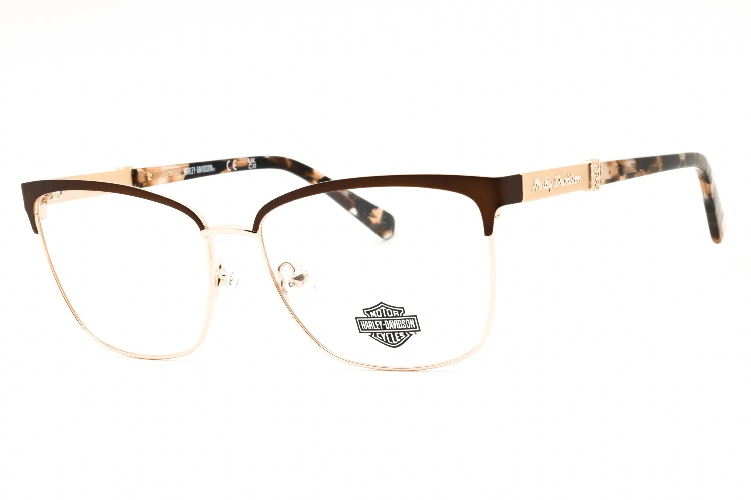 Harley Davidson HD50076 049 Eyeglasses Matte Dark Brown 56mm Women