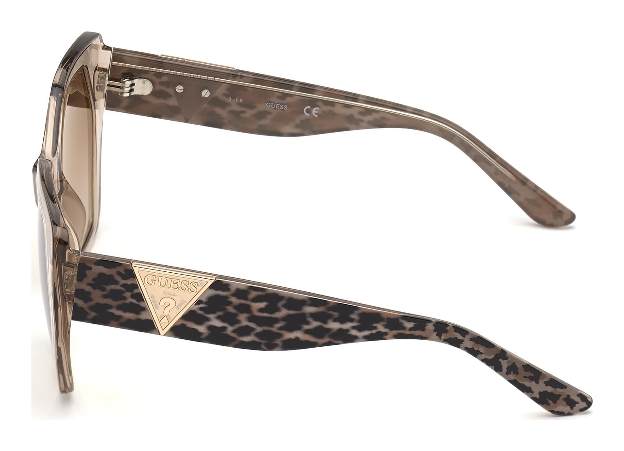 Guess GU7741 57G Sunglasses Shiny Beige 57mm Women 2