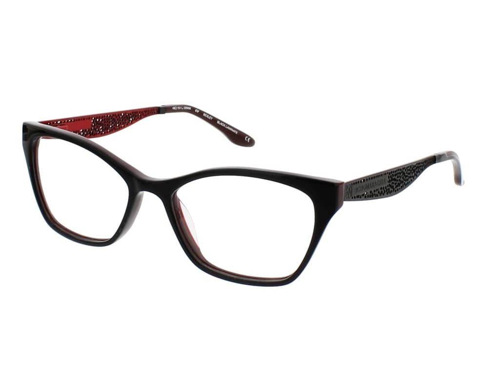 BCBGMAXAZRIA Bexley Eyeglasses Black Laminate 53mm Women