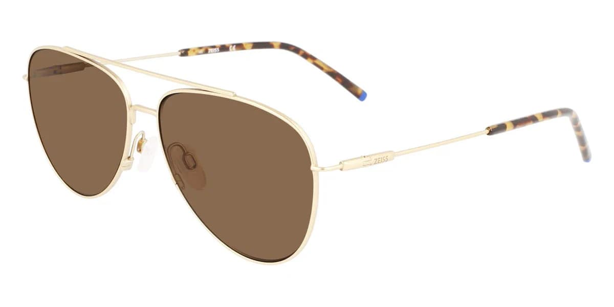 Zeiss ZS22107SP 717 Sunglasses Satin Gold 59mm Men