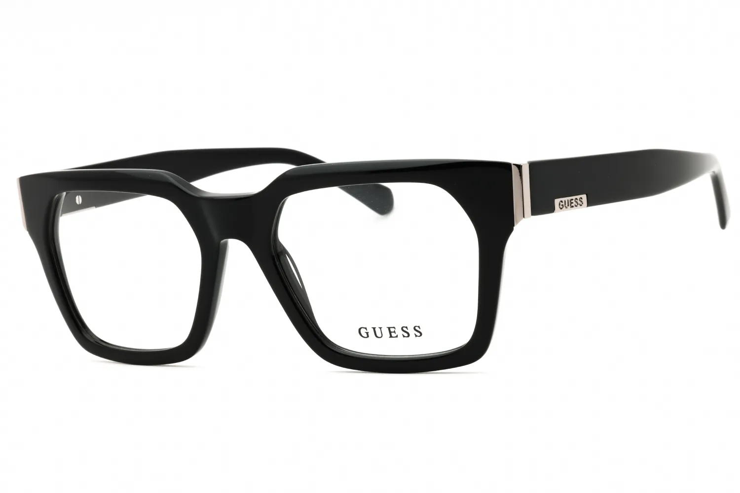 Guess GU50188 001 Eyeglasses Shiny Black 53mm Men