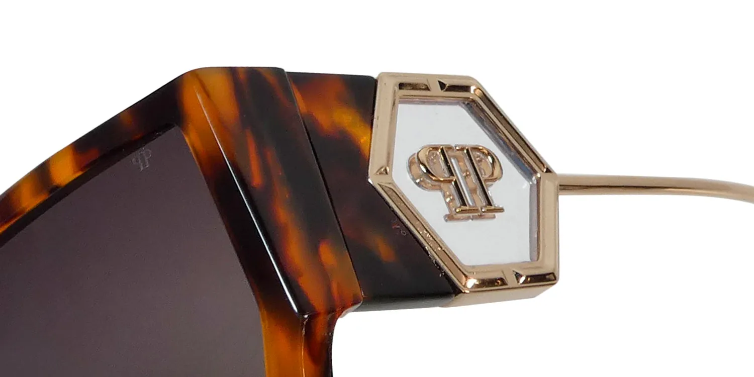 Philipp Plein Spp040 Space Rock Plein 0728 Sunglasses Black Havana 65mm 6