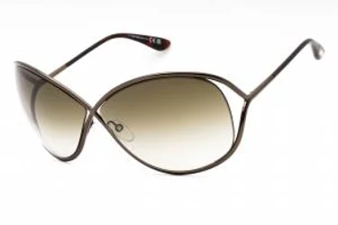 Tom Ford FT0130 36F Sunglasses Shiny Dark Bronze 68mm