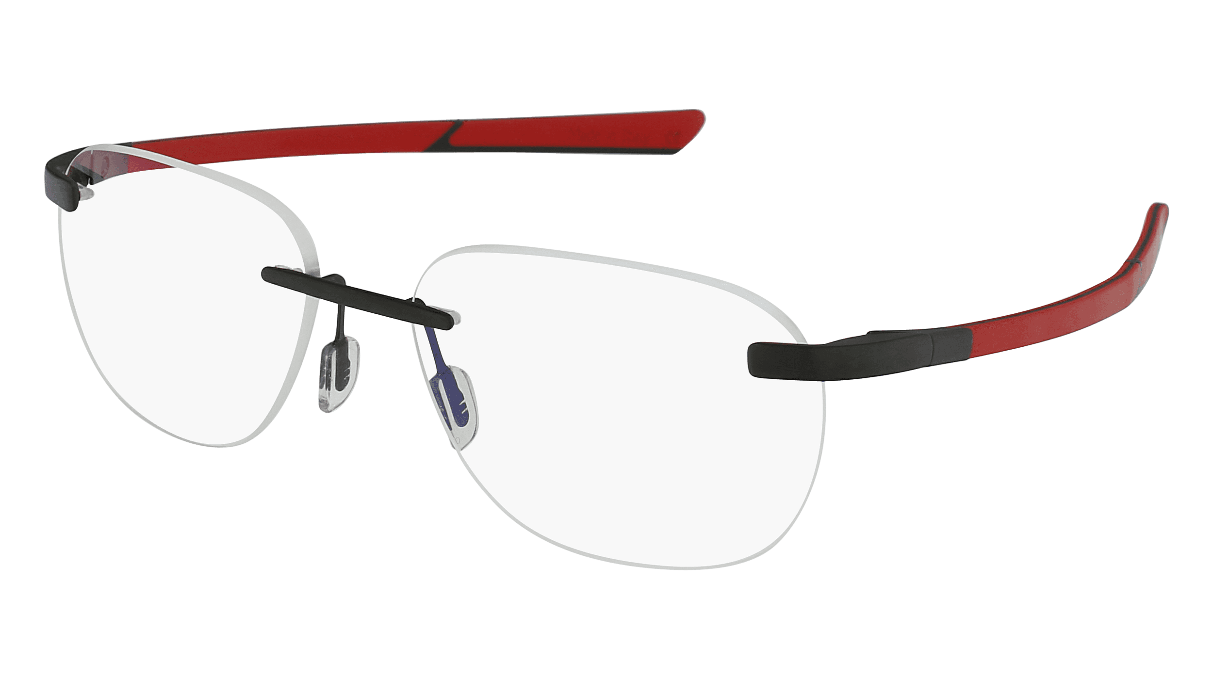 McLaren MLSUPO21 C02 Eyeglasses Matte Black/red 55mm Men