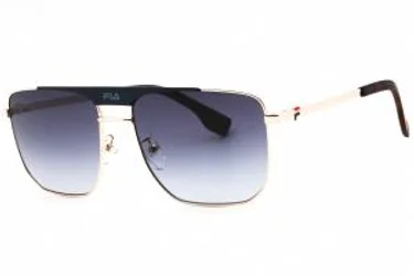 Fila SFI728 309Y Sunglasses Shiny Rose Gold With Blue Parts 57mm