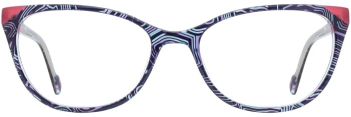 Scott Harris SH-834 C1 Eyeglasses Midnight Watermelon 54mm Women 2