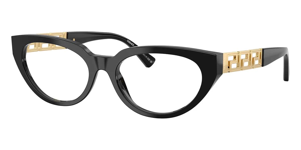 Versace MOD.3383 GB1 Eyeglasses Black 54mm Women