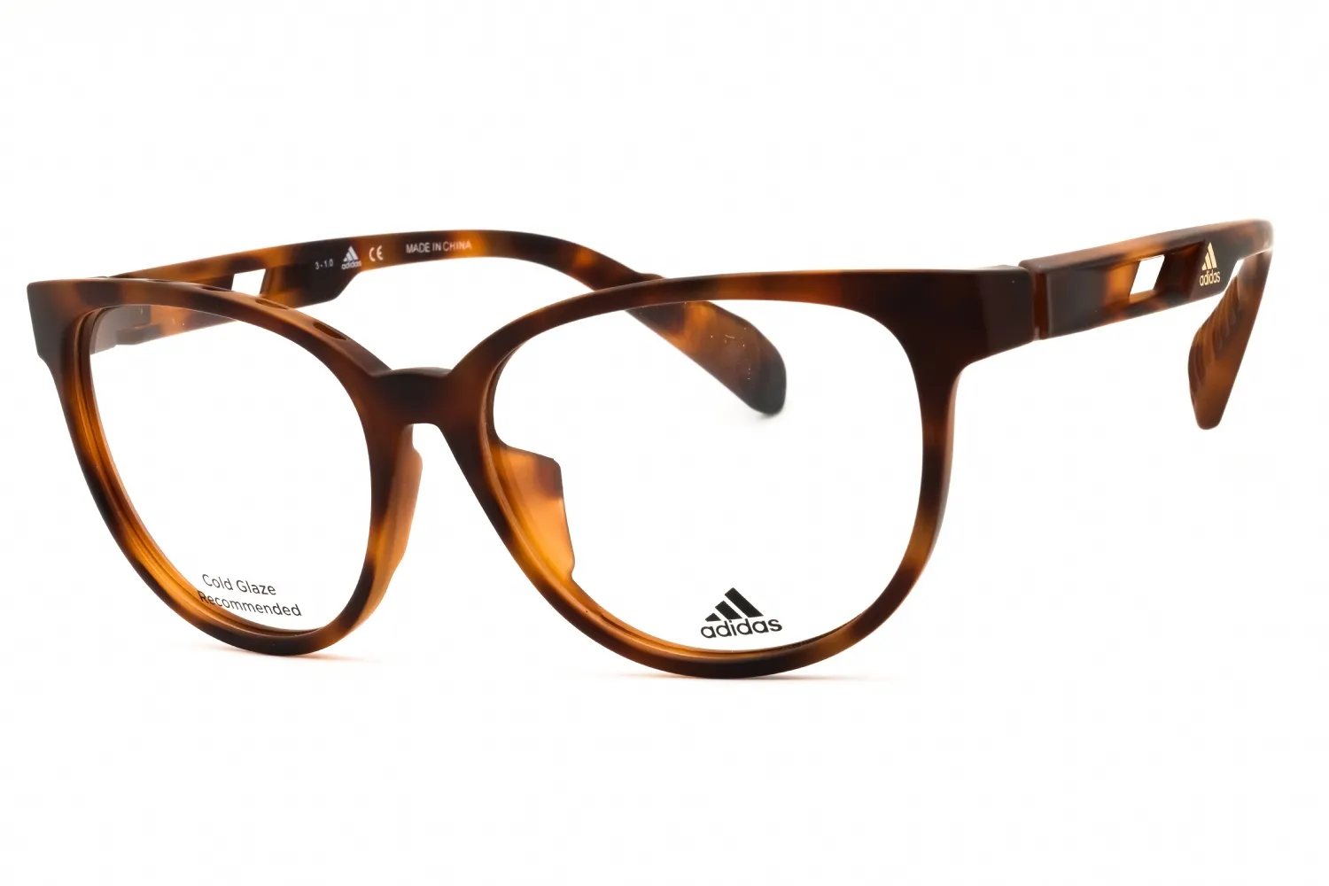 Adidas SP5001 052 Eyeglasses Dark Havana 55mm Unisex