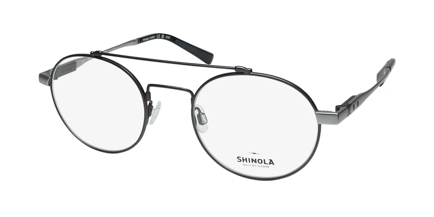 Flexon Shinola 21001 071 Eyeglasses Satin Gunmetal 49mm
