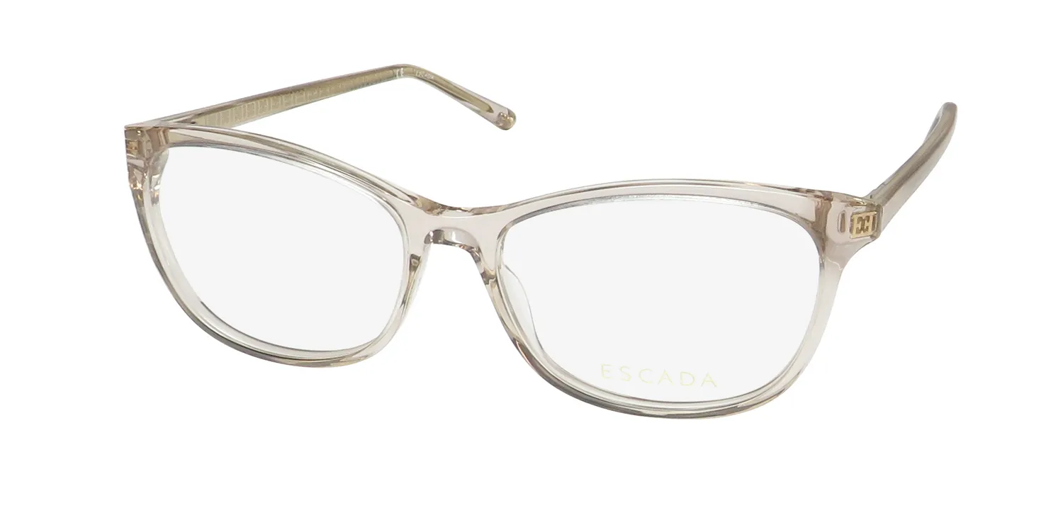 Escada Vesd03 06y1 Eyeglasses Crystal 53mm