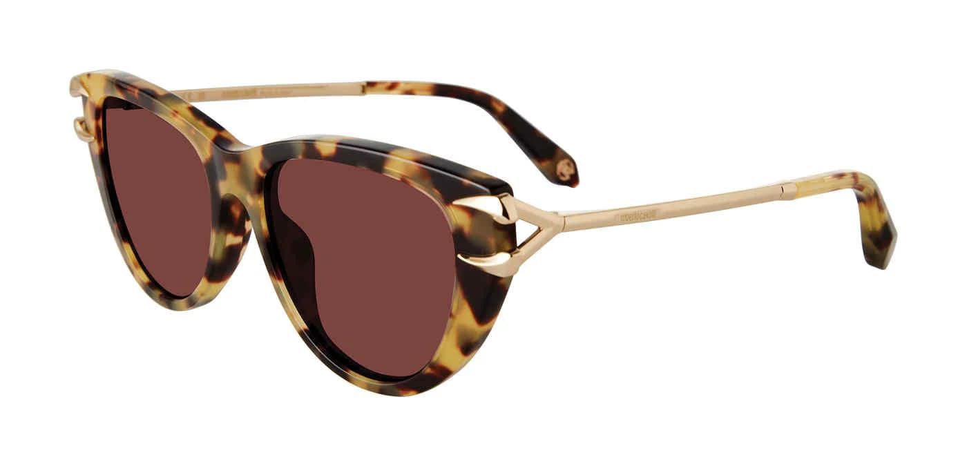 Roberto Cavalli SRC031 0777 Sunglasses Matt Yellow Havana 55mm Women
