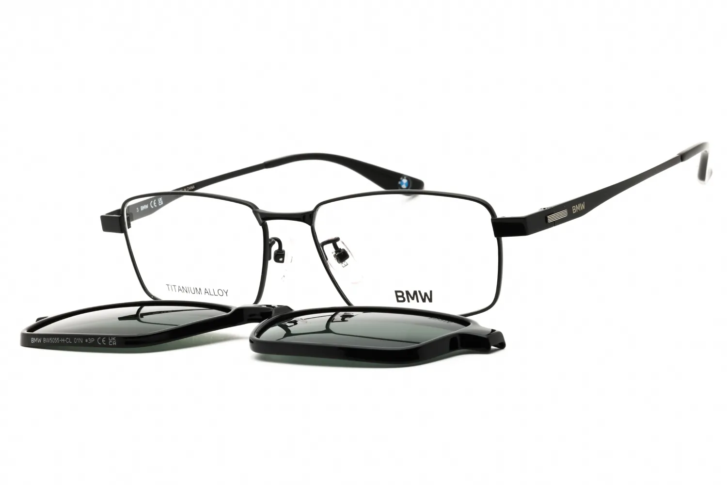BMW BW5055-H 001 Eyeglasses Shiny Black 56mm Men
