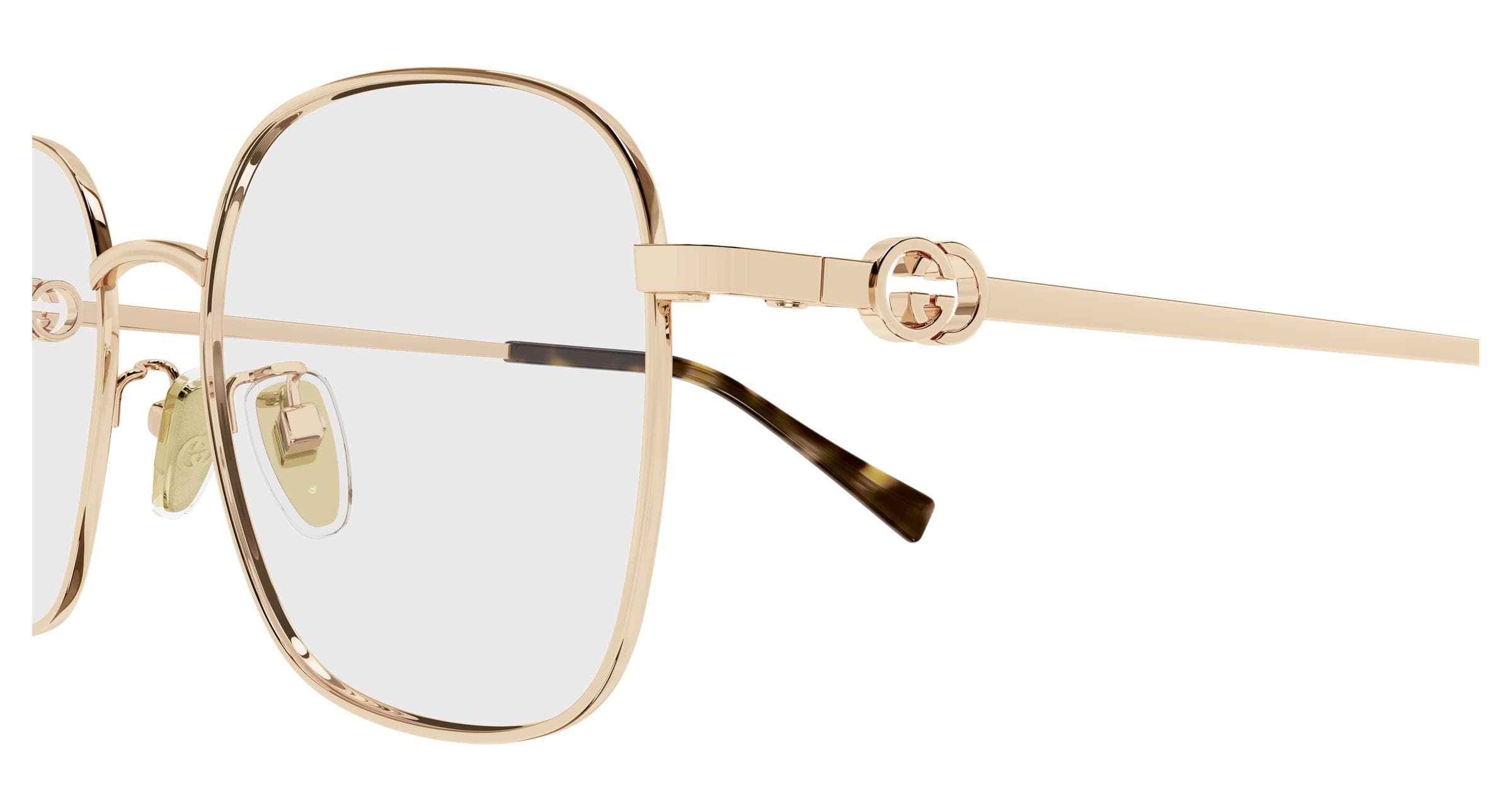 Gucci GG2006OA 003 Eyeglasses Rose Gold 53mm Women