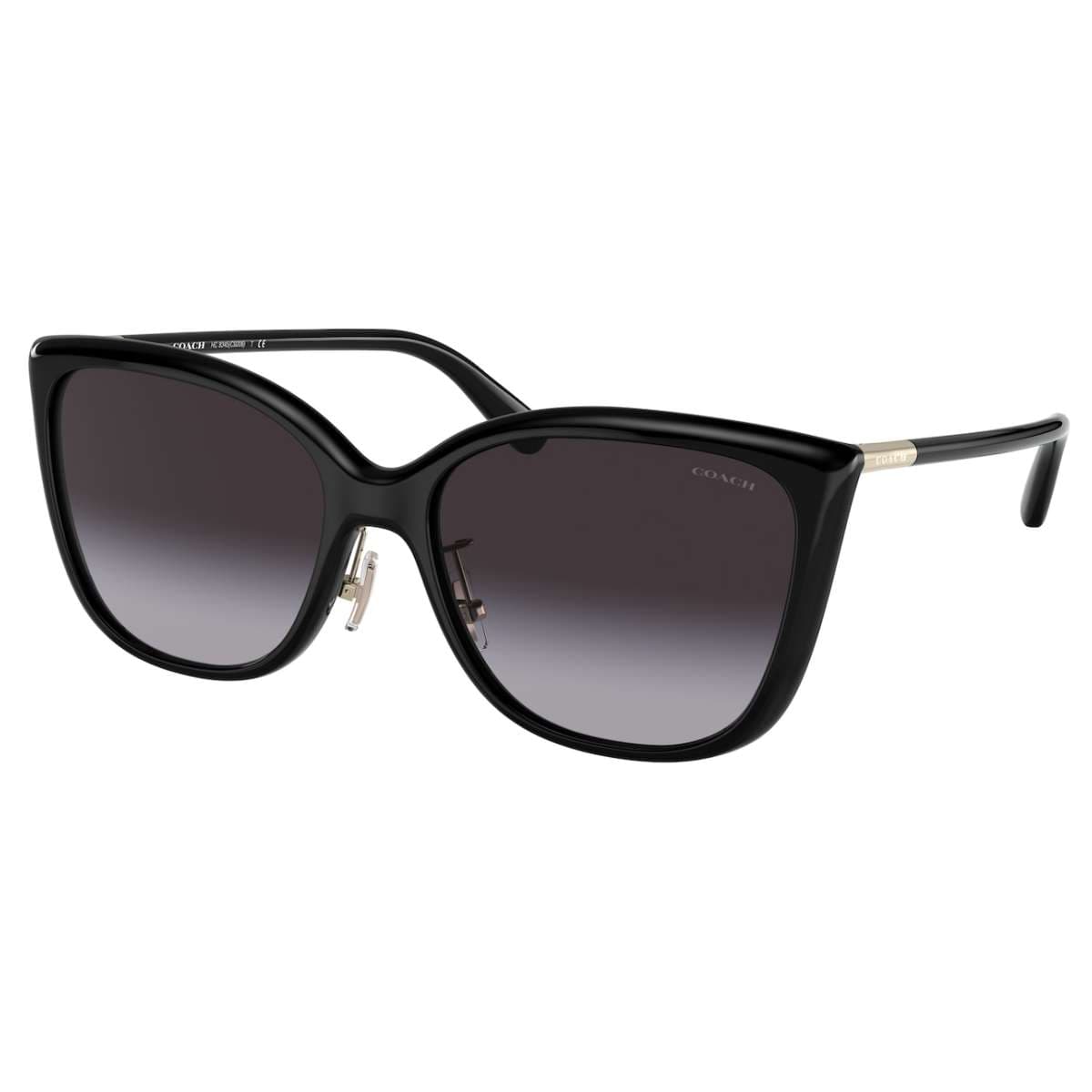 Coach HC8345 50028G Sunglasses Black 57mm Women