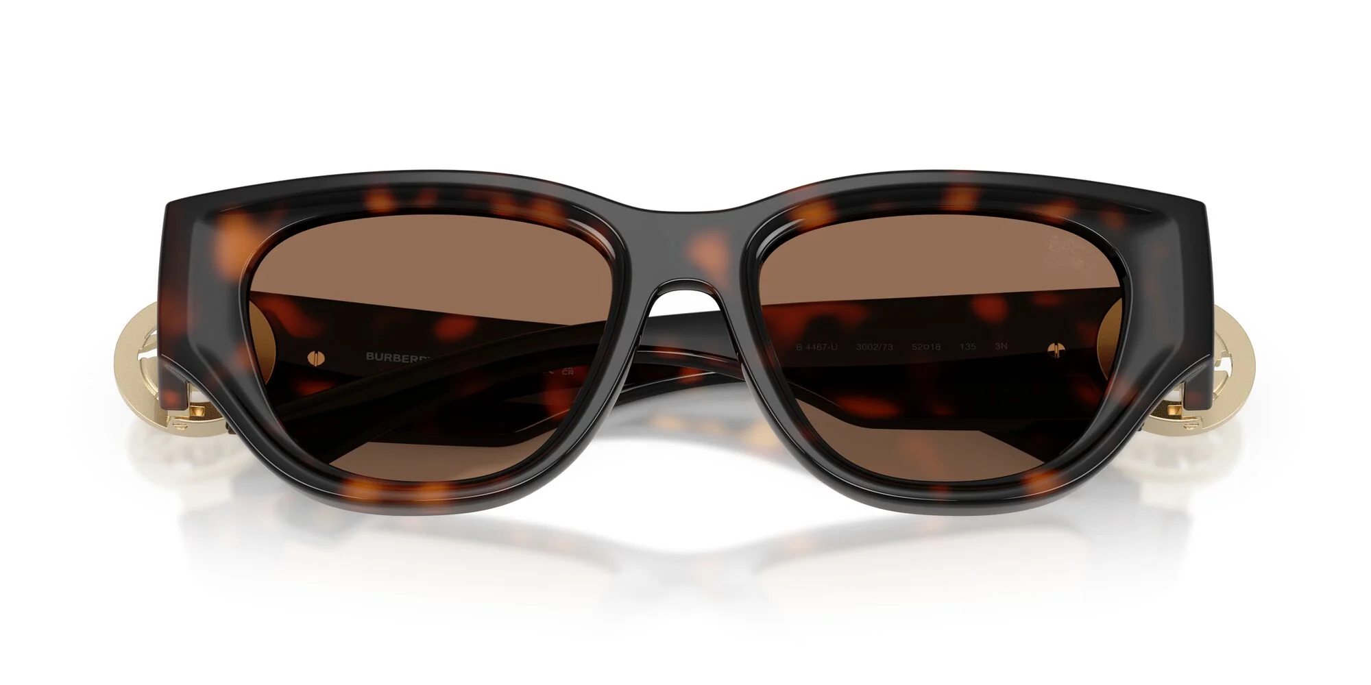 Burberry 0BE4467U 300273 Sunglasses Dark Havana 52mm Women 5
