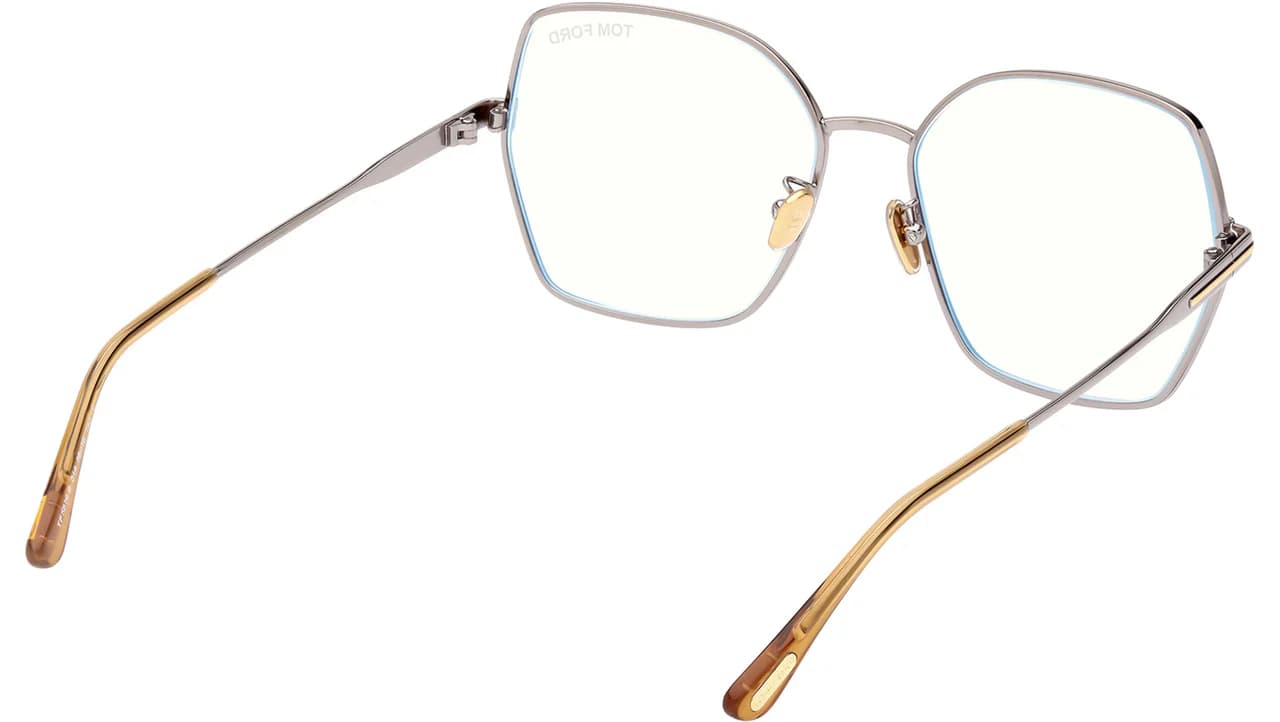 Tom Ford TF5876B 014 Eyeglasses Silver 56mm Unisex 5