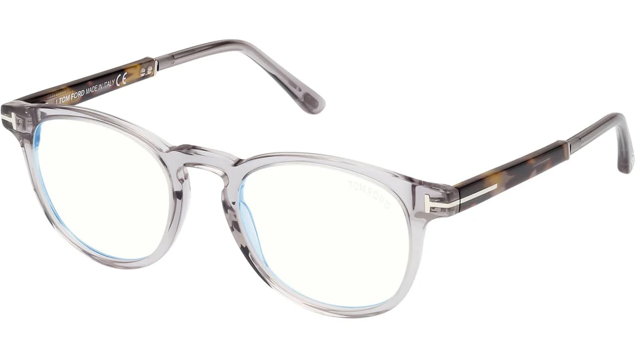 Tom Ford FT5891B 020 Eyeglasses Grey 49mm Unisex