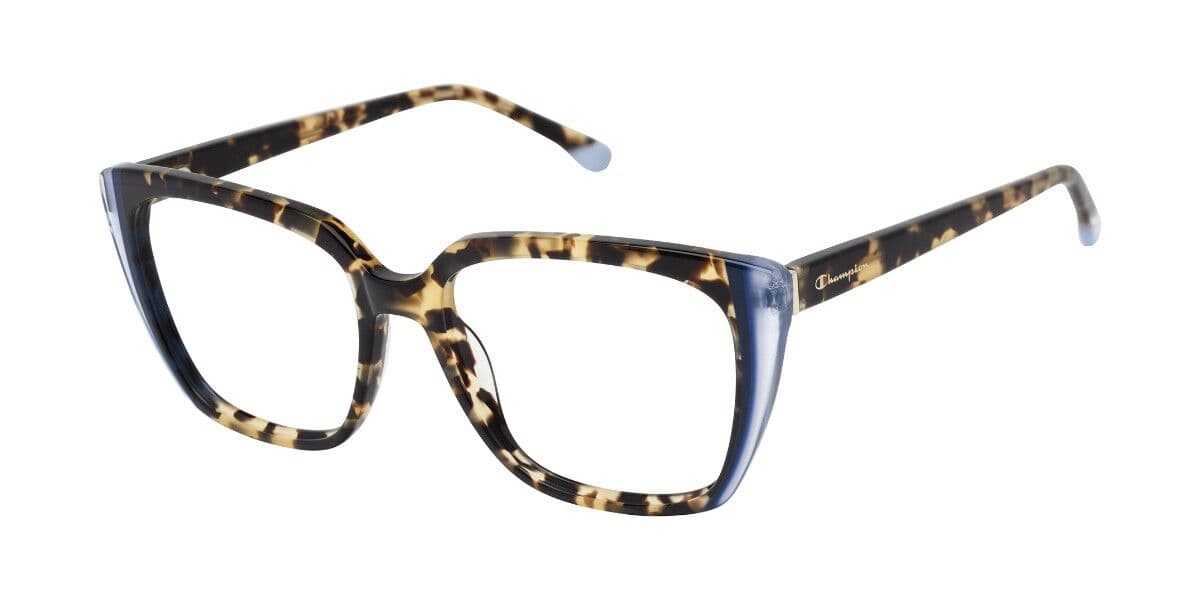 Champion MARGOT C02 Eyeglasses Yellow Tortoise Faded Lilac Purple Laminate 55mm Women