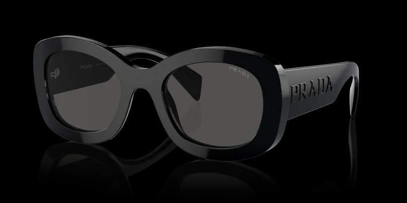 Prada 0PR A13S 1AB5S0 Sunglasses Black 54mm Women