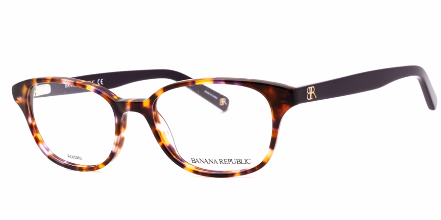Banana Republic Coleen 0DEX Eyeglasses Brown Violet 49mm Women