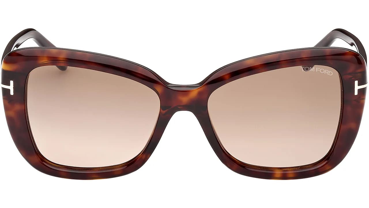Tom Ford FT1008 52F Sunglasses Dark Havana 55mm Women 2