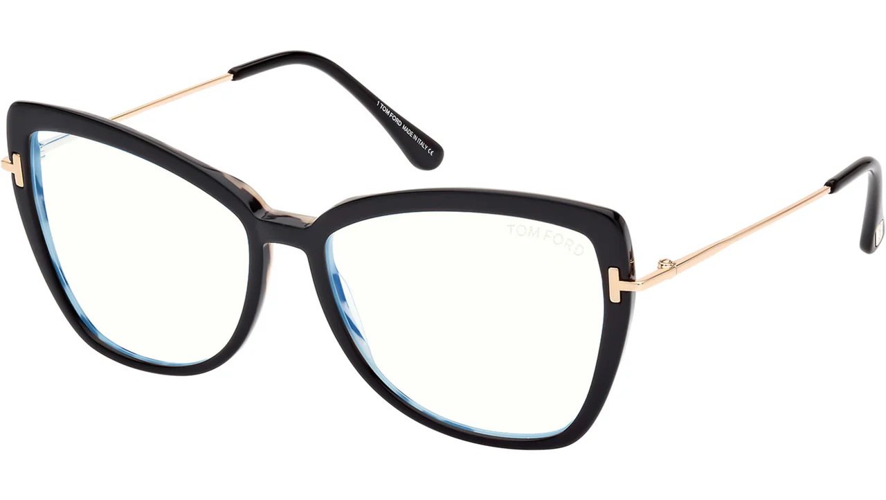 Tom Ford FT5882B 5 Eyeglasses Black 55mm Women
