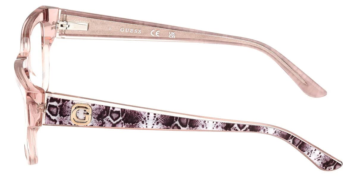 Guess GU50126 057 Eyeglasses Shiny Beige 49mm Women 3
