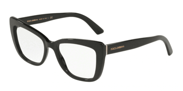 Dolce & Gabbana DG3308 501 DG3308 Eyeglasses Black 53mm Women