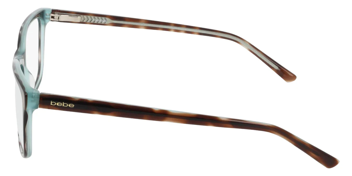 Bebe BB5247 200 Eyeglasses Tortoise Teal 55mm Women 3