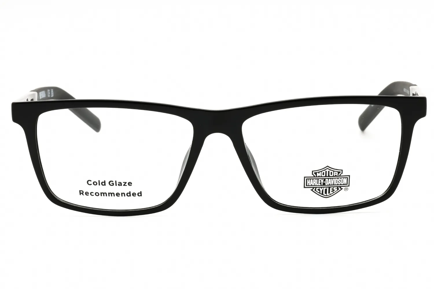 Harley Davidson HD00013 001 Eyeglasses Shiny Black 53mm Men 2