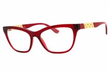 Versace 0VE3318 388 Eyeglasses Transparent Red 54mm