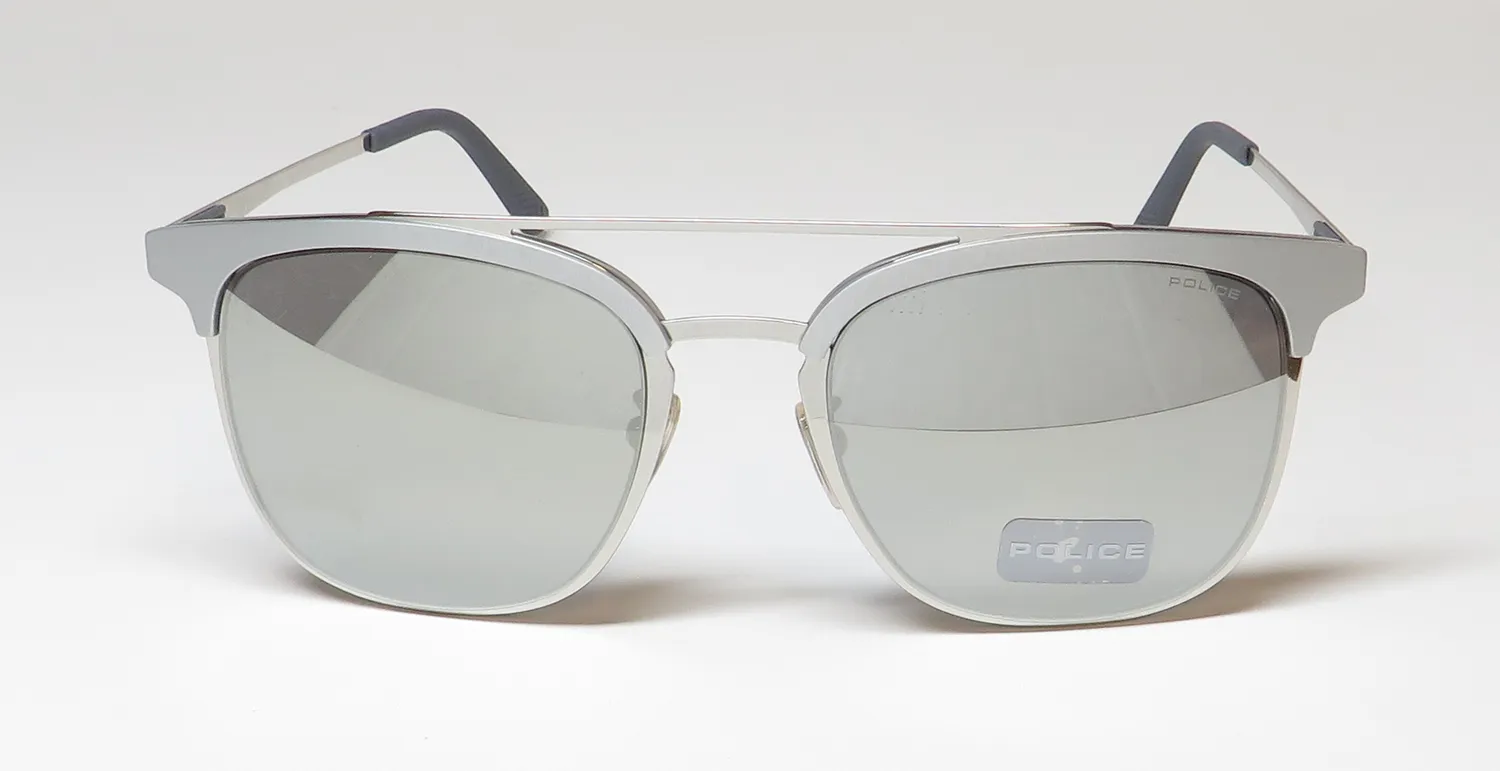 Police Spl569v 579x Sunglasses Silver 54mm 3