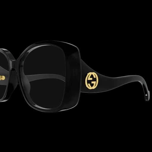 Gucci GG1236O 001 Eyeglasses Black 55mm Women 3