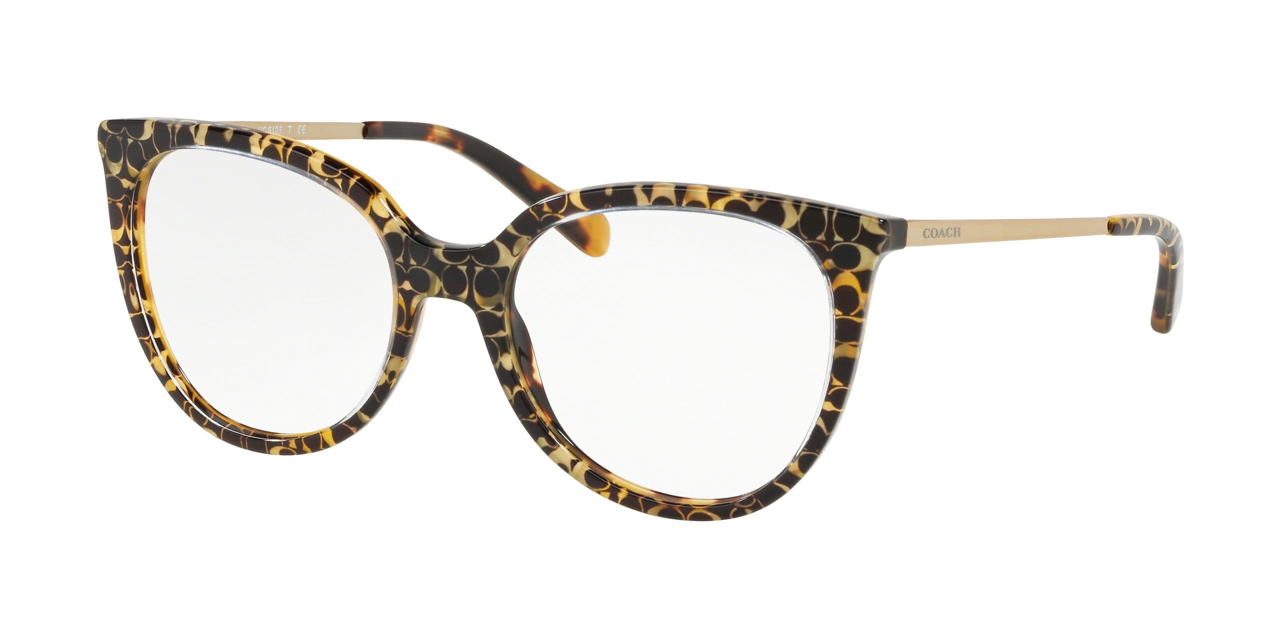 Coach HC6125 5519 Eyeglasses Spotty Tortoise 53mm Women