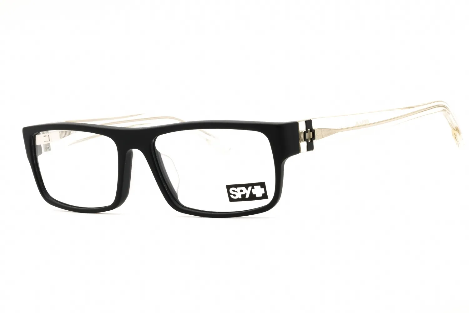 Spy VAUGHN 56 5700000000054 Eyeglasses Matte Black Gloss Crystal 56mm Unisex