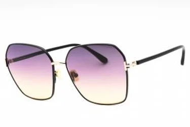 Tom Ford FT0839 01B Sunglasses Shiny Black 62mm